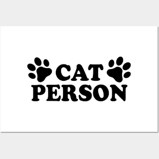 Cat person Posters and Art